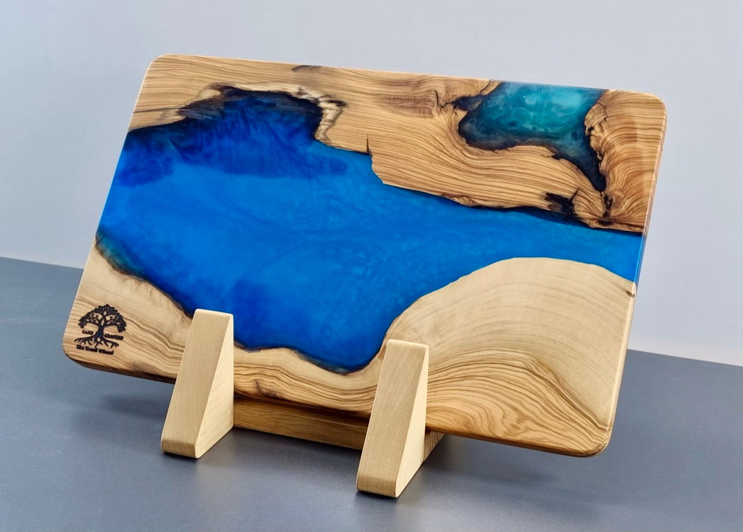 Olive Wood Serving/Cutting Board - Epoxy Resin All Colours