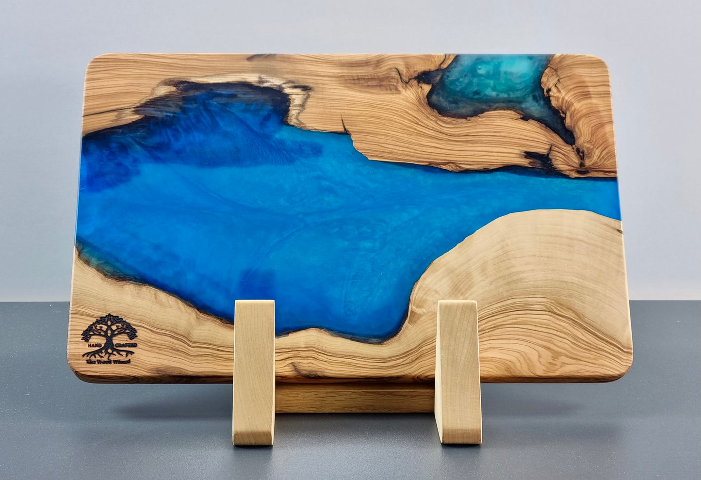 Olive Wood Serving/Cutting Board - Epoxy Resin All Colours