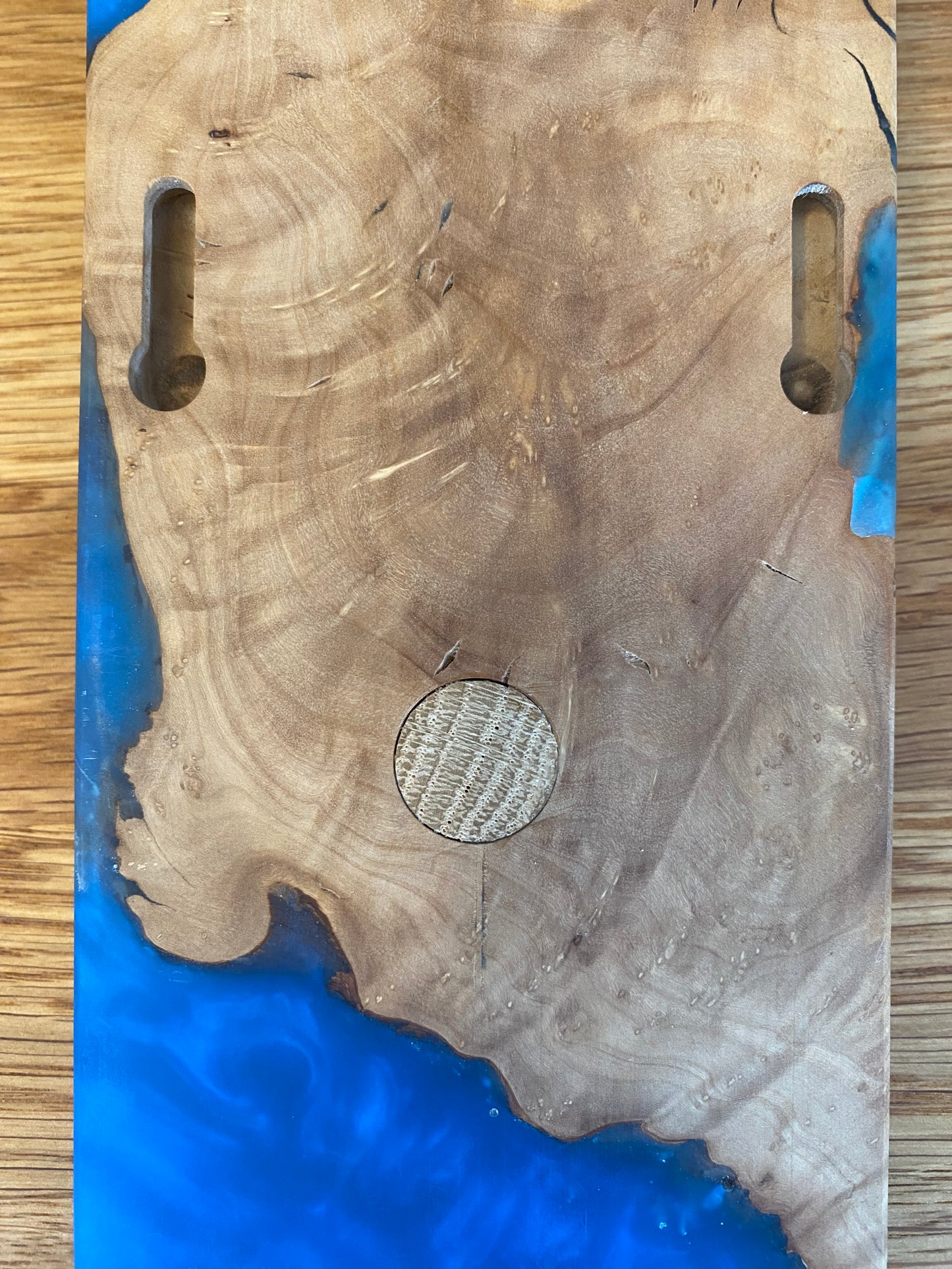 Handmade Wood & Epoxy Resin Wall-Mounted Bottle Opener