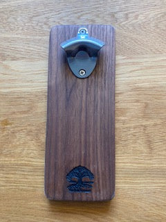 Handmade Wood & Epoxy Resin Wall-Mounted Bottle Opener