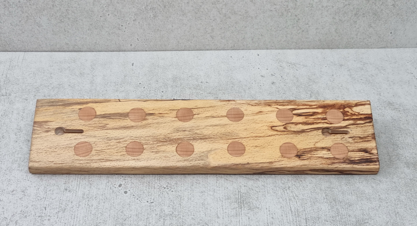 Knife holder, wall mounted, beech, magnetic, kitchen